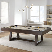 Pool Table Engineered for Tournament Play, 8 Foot Regulation Size, 1-Inch Slate Bed, Wool Blend Cloth