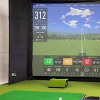 Golf Simulator Enclosure Designed for Indoor Practice, 7 Size Options, Impact Screen Included, Weather-Proof Play