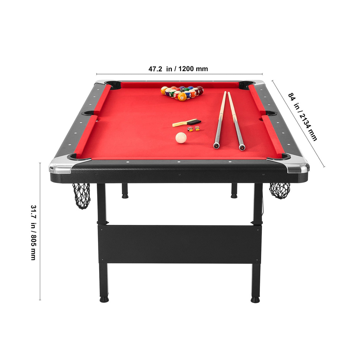 7 ft Portable Billiards Table with Accessories