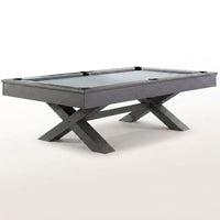 8 Foot Pool Table Built for Professional Play, 1-Inch Slate Surface, Wool Blend Fabric, Solid Wood Rails — Studio Shot