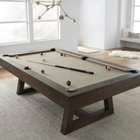 Pool Table Engineered for Tournament Play, 8 Foot Regulation Size, 1-Inch Slate Bed, Wool Blend Cloth