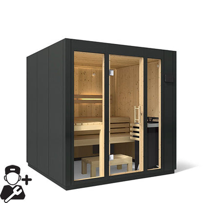 Kohler C1 Indoor Sauna Kit – Graphite Grey