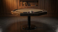 Lost Mill 8 Station Poker Table 1 Quantity in Mocha Oak 1 Pack — Lifestyle