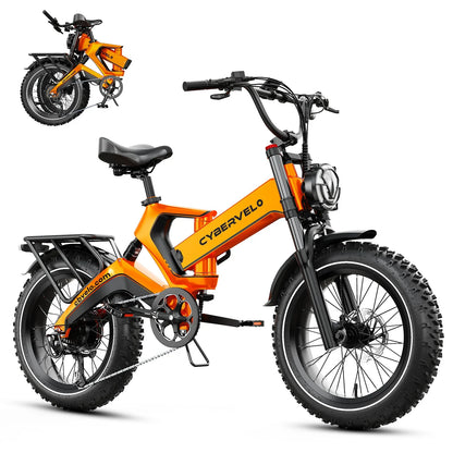 Cybervelo EK6 Max E-Bike | 40Ah, 30+ MPH & 150 Mi Range