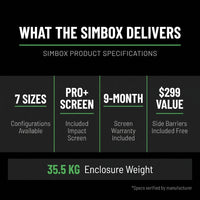 Simbox Golf Simulator Enclosure - 7 Sizes Available — Results & Stats