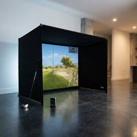 Simbox Golf Simulator Enclosure - 7 Sizes Available — Studio Shot
