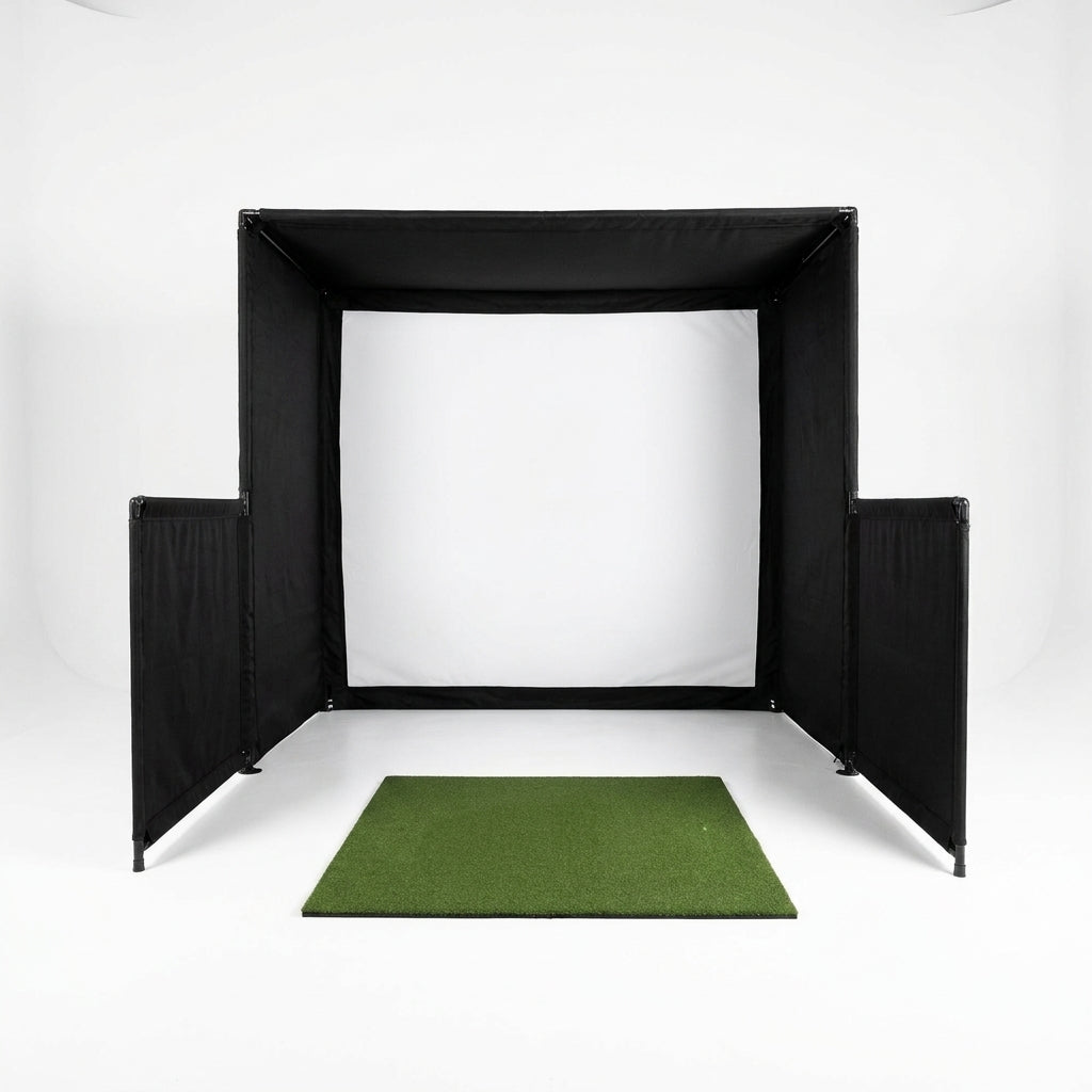 Simbox Golf Simulator Enclosure - 7 Sizes Available — Studio Shot