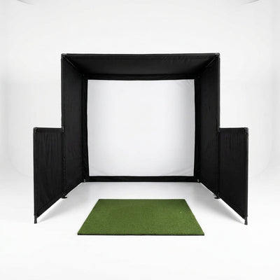 Golf Simulator Enclosure Designed for Indoor Practice, 7 Size Options, Impact Screen Included, Weather-Proof Play