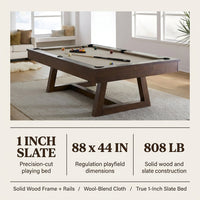 The Aiden 8' Pool Table — Results & Stats