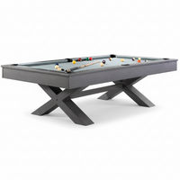 Pool Table Built for Professional Play, 1-Inch Slate Surface, Wool Blend Fabric, Solid Wood Rails