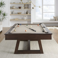 Pool Table Engineered for Tournament Play, 8 Foot Regulation Size, 1-Inch Slate Bed, Wool Blend Cloth